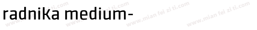 radnika medium字体转换